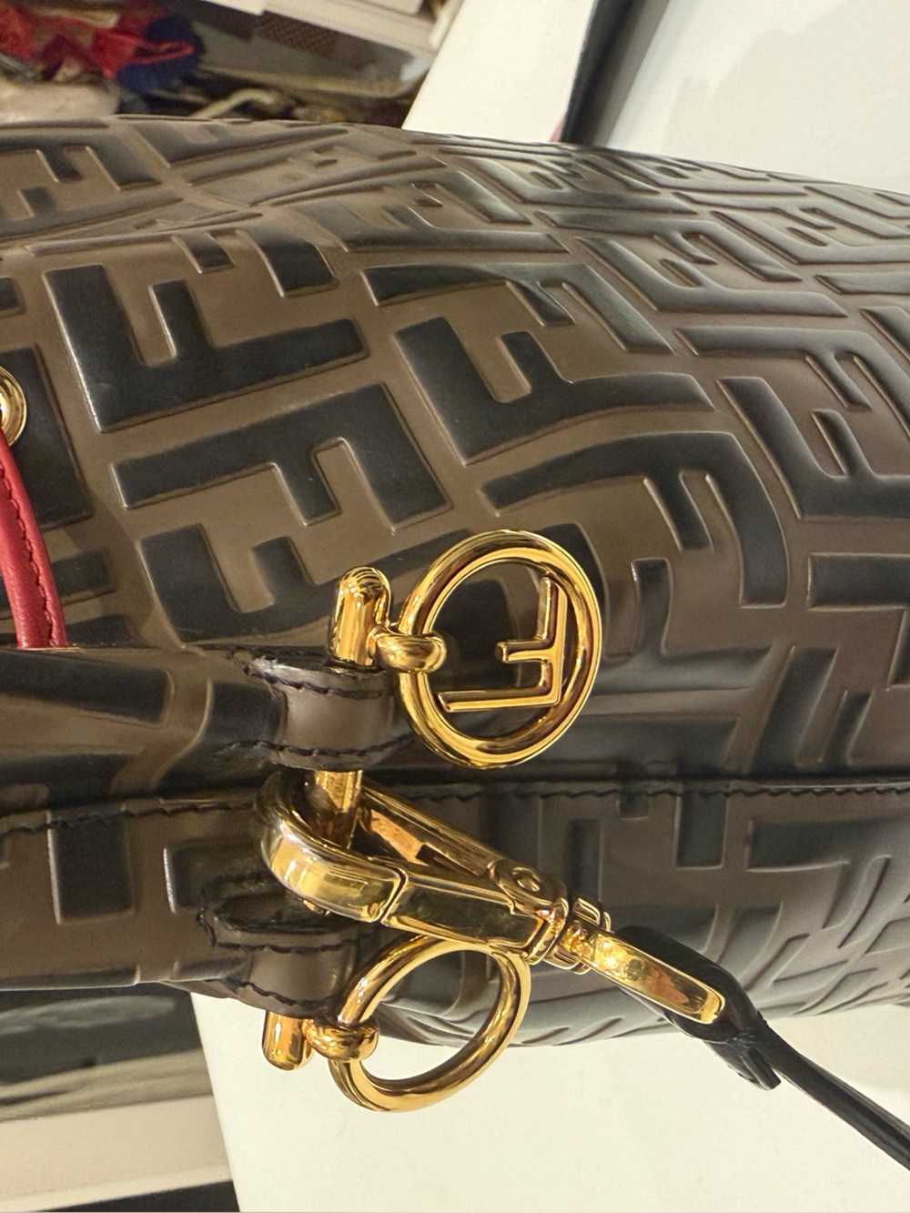 100% authentic Fendi Zucca bag! Great condition
